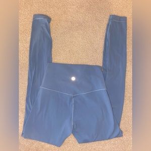 light blue Lululemon align leggings